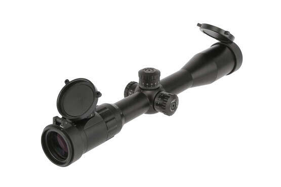 The Primary Arms SFP illuminated rifle scope features a 44mm objective lens